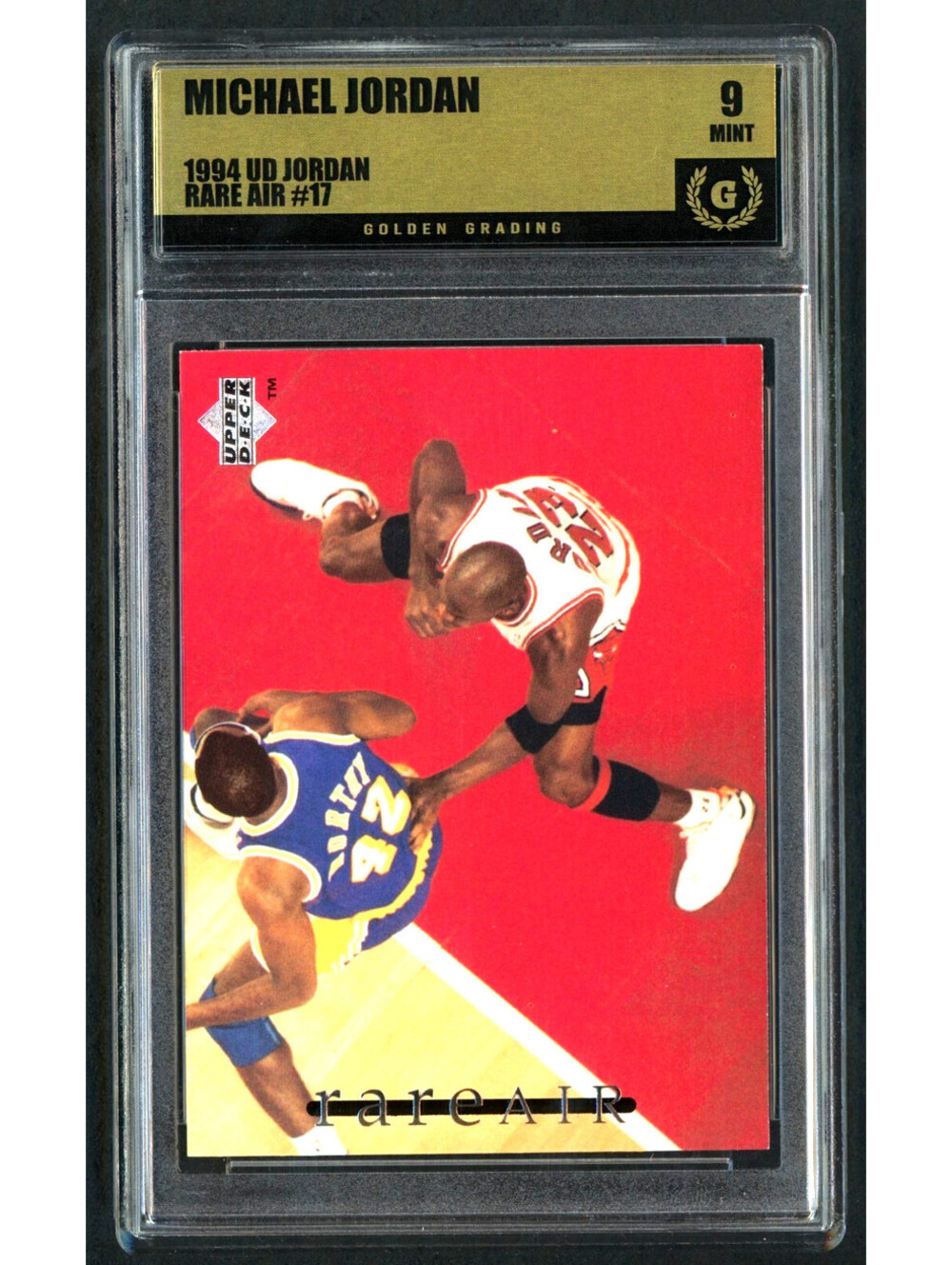 1994 Upper Deck MJ Rare Air #17 Michael Jordan Bulls HOF Graded Mint 9